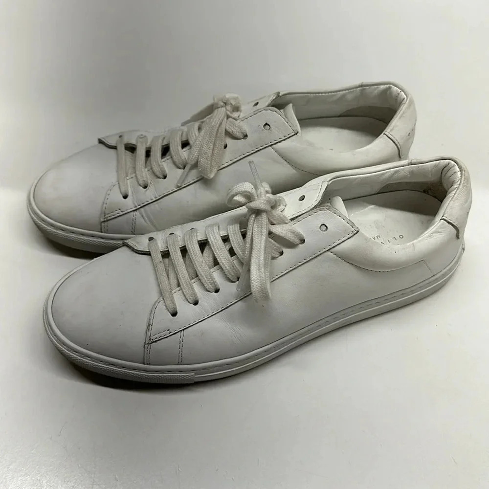 Oliver Cabell Low Top 1 Sneakers Shoes Lace Up Leather Sneaker White Women's 7 - Picture 3 of 11